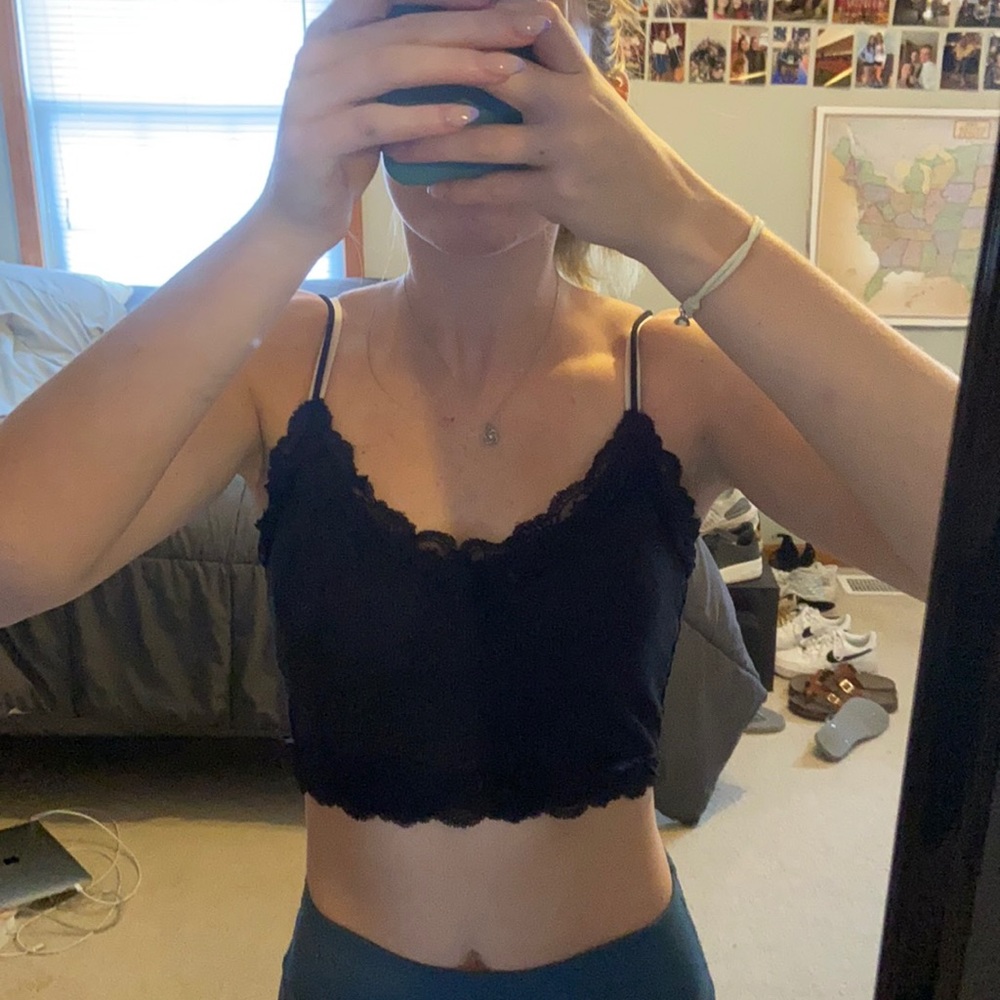 SHEIN Lace Trim Tank Top